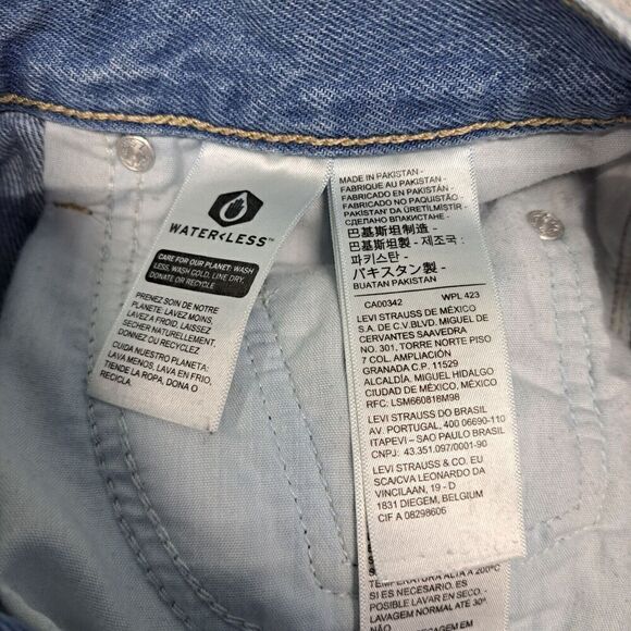 Vintage Levis Silvertab Jean Shorts Womens 28 Blue Cuttoff Rocker - Picture 11 of 14